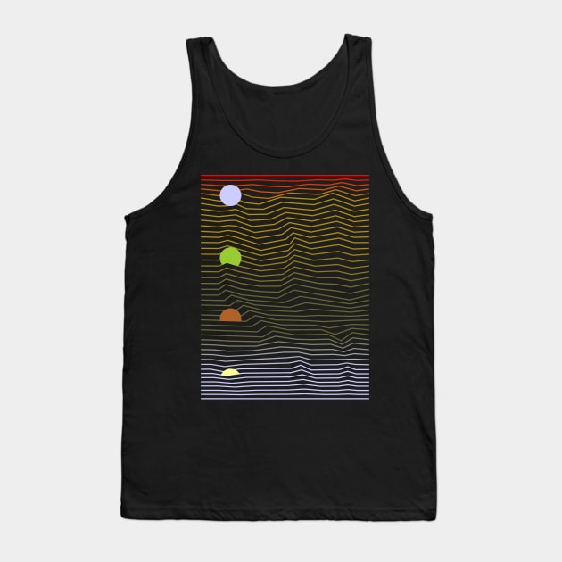 Sunset process in landscape Tank Top by ganola